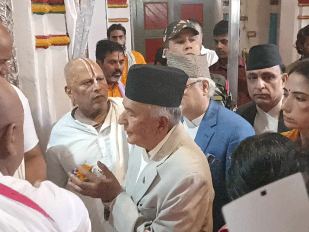 जानकी मन्दिरमा राष्ट्रपति पौडेलले गरे  पूजाअर्चना