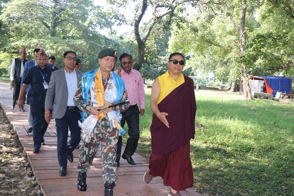 उपाध्यक्ष डा लामाले तिलौराकोट सरसफाईमा खटिएका सेनालाई दिए धन्यवाद