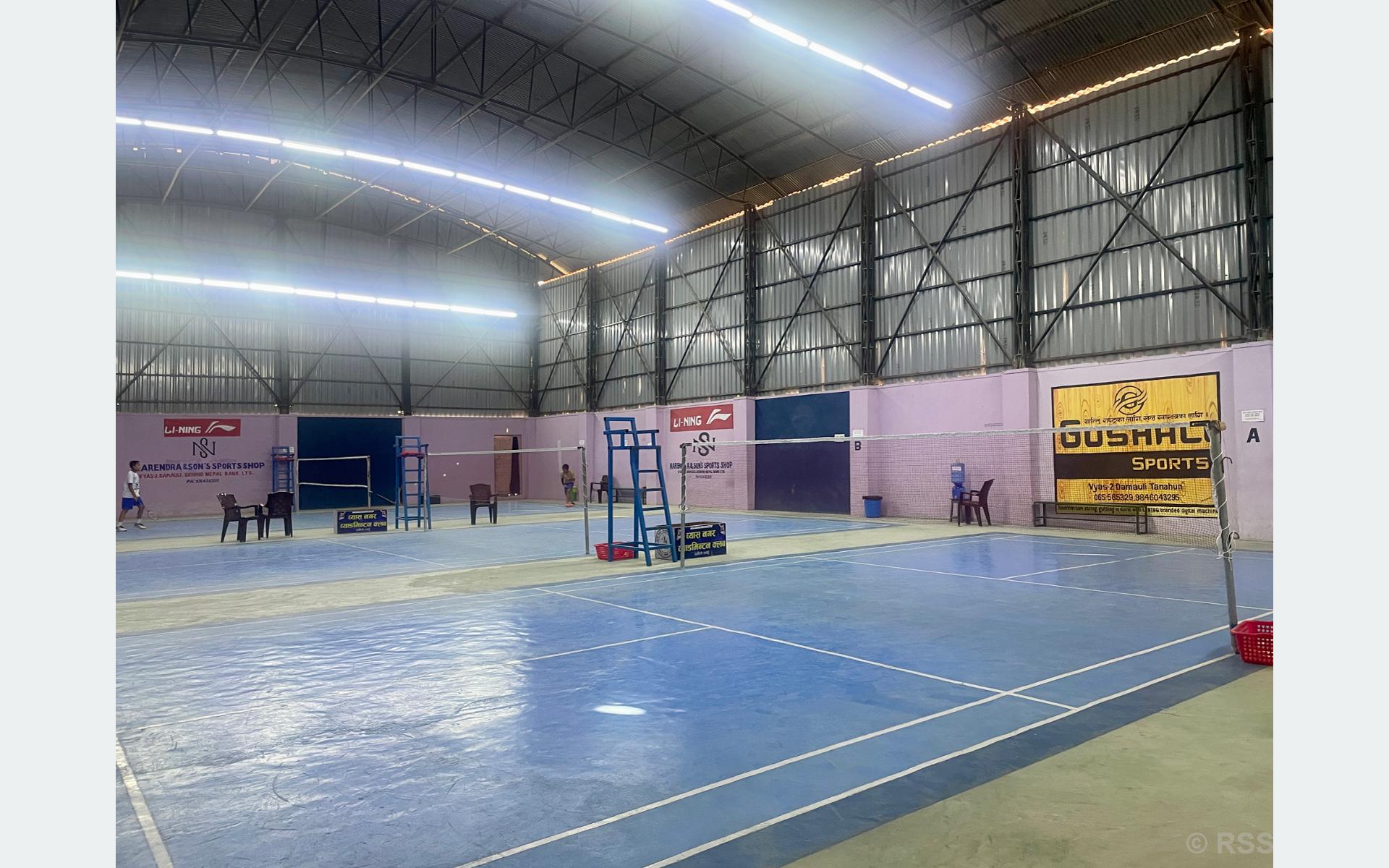 तनहुँका युवामा ब्याडमिन्टन खेलप्रति आकर्षण